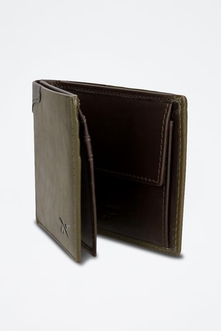 Portefeuille en cuir - Kaki