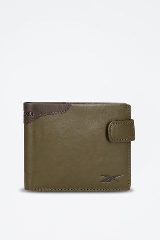 Portefeuille en cuir - Kaki