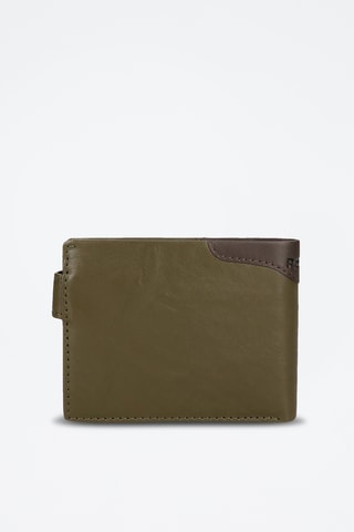 Portefeuille en cuir - Kaki