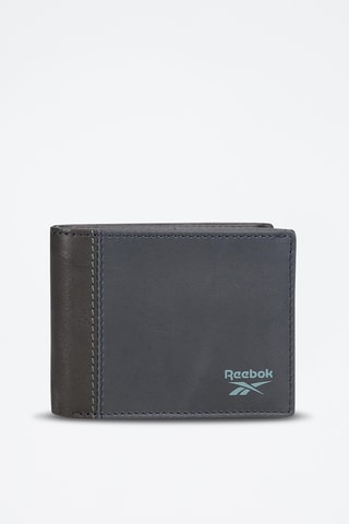 Portefeuille en cuir - Noir et bleu foncé