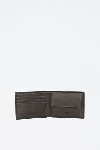 Portefeuille en cuir - Noir et bleu foncé