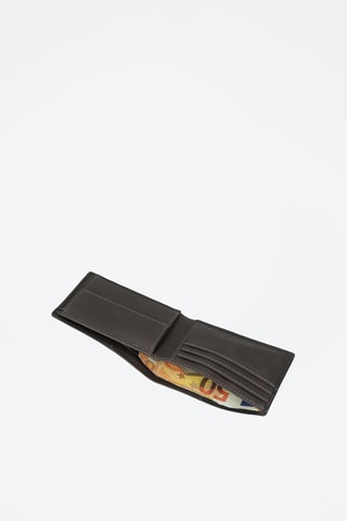 Portefeuille en cuir - Noir et bleu foncé