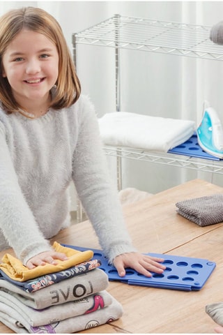 Plieur à linge pour enfant - Bleu