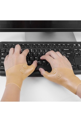 2 bracelets de compression magnétiques - Beige