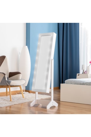 Armoire à bijoux LED - Blanc
