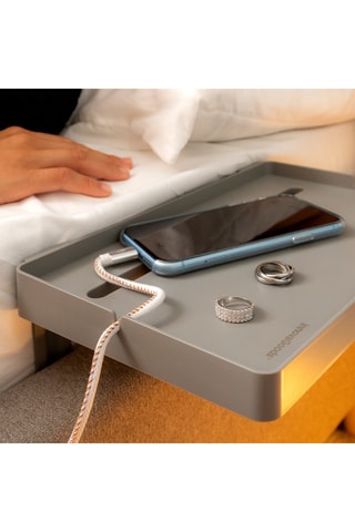 Table de chevet multifonctionnelle - Gris
