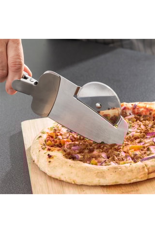 Couteau à pizza 4-en-1 en acier inoxydable Nice Slice