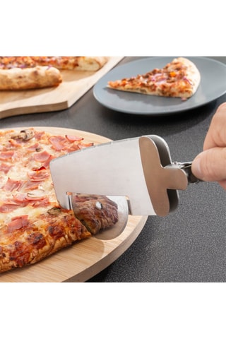 Couteau à pizza 4-en-1 en acier inoxydable Nice Slice