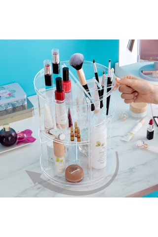 Organisateur de maquillage 360° - 
Transparent