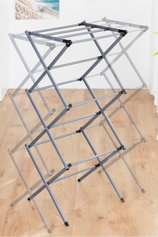Etendoir à linge pliable et extensible - 3 niveaux
