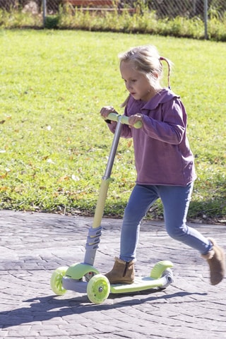 Trottinette évolutive pour enfants 3-en-1 Scuvol - Vert et gris - Dès 3 ans