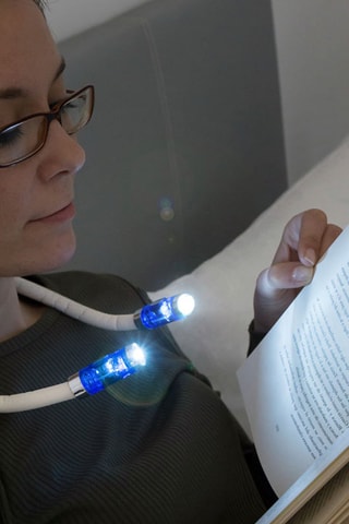 Lampe de lecture LED - Blanc et bleu