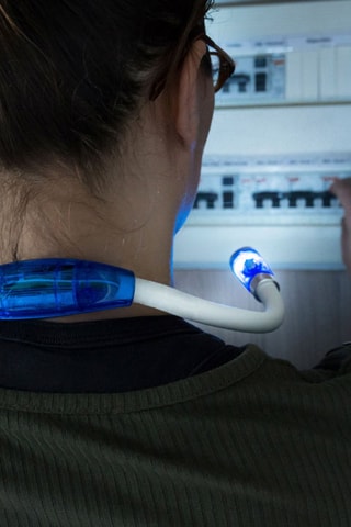 Lampe de lecture LED - Blanc et bleu
