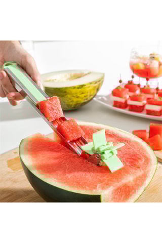 Coupe-pastèque en cubes - Vert