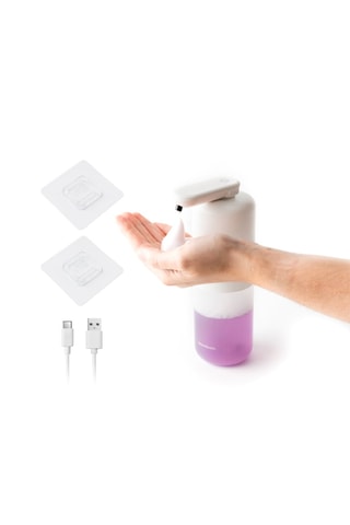 Distributeur automatique de savon en silicone - Blanc