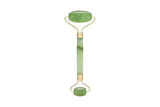 Rolo de massagem facial de jade - Verde