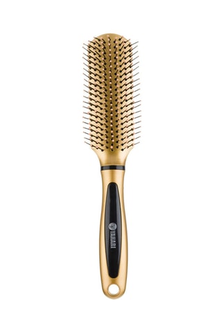 Brosse à cheveux squelette Glamour - Doré et noir