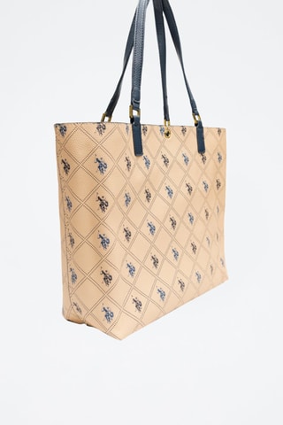Shopper en Clutch New Rogersville Marineblauw en Beige