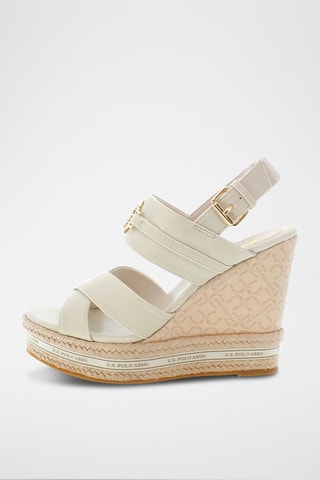 Sandalen met Sleehak Aylin - Beige