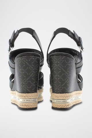 Sandalen met Sleehak Aylin - Zwart