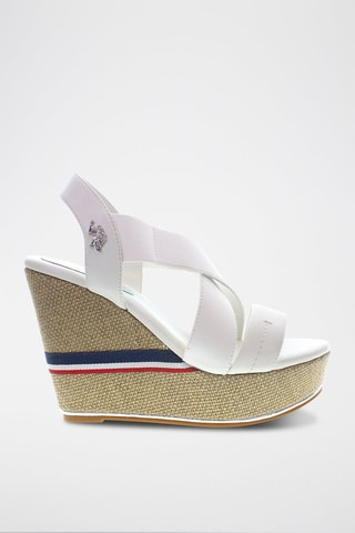 Sandalen met Sleehak Aylin - Wit