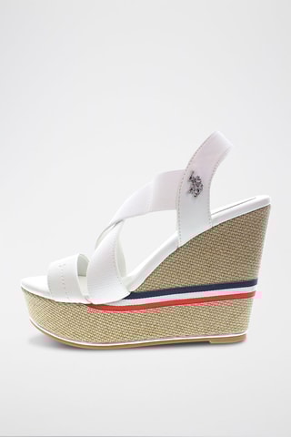 Sandalen met Sleehak Aylin - Wit