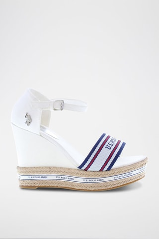 Sandalen met Sleehak Aylin - Wit