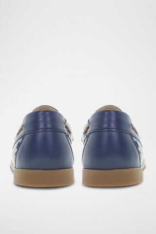 Leren Mocassins Sail - Blauw