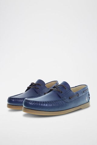 Leren Mocassins Sail - Blauw