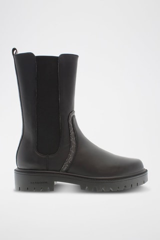 Leren Chelsea Boots Karma Zwart