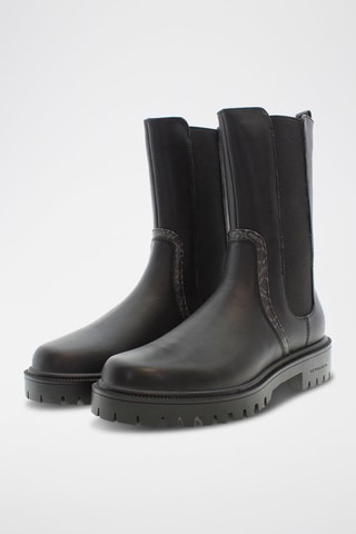 Leren Chelsea Boots Karma Zwart
