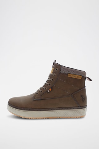 Hoge Sneakers Mokka - Bruin