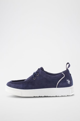 Baskets en cuir Bayard - Bleu