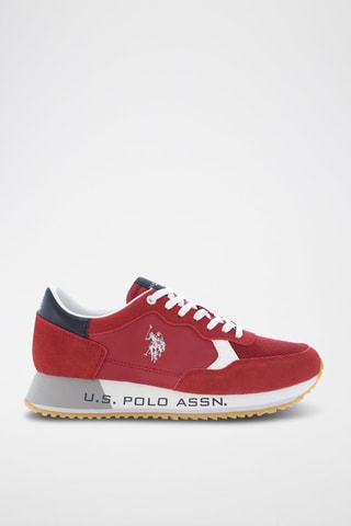 Baskets Cleef - Rouge