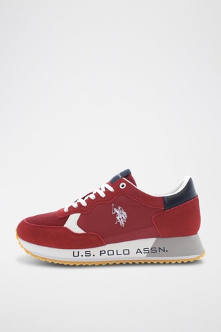 Baskets Cleef - Rouge