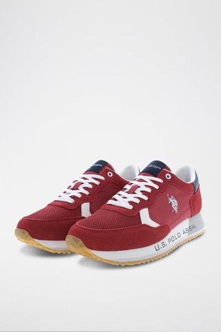 Baskets Cleef - Rouge