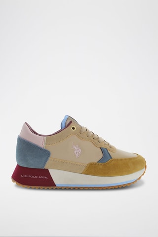 Leren Sneakers Sacha - Beige