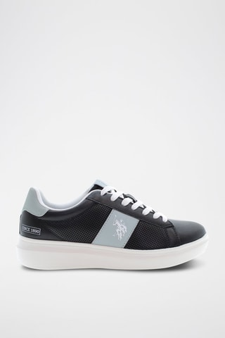 Sneakers George - Zwart en Hemelsblauw