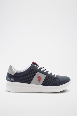 Baskets George - Bleu marine et gris
