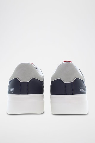 Baskets George - Bleu marine et gris