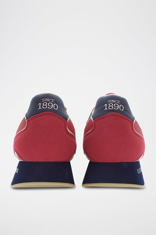 Baskets plateformes Kitty - Rouge et bleu marine