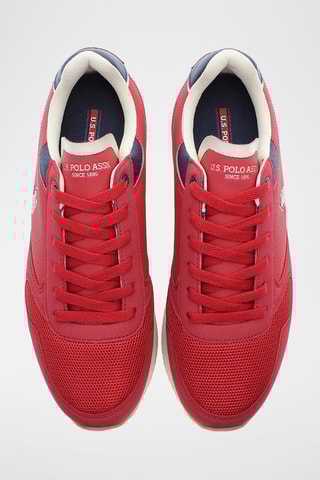 Baskets plateformes Kitty - Rouge et bleu marine