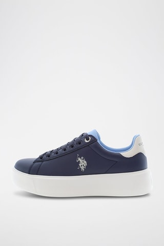 Platform Sneakers Kitty - Marineblauw en Wit