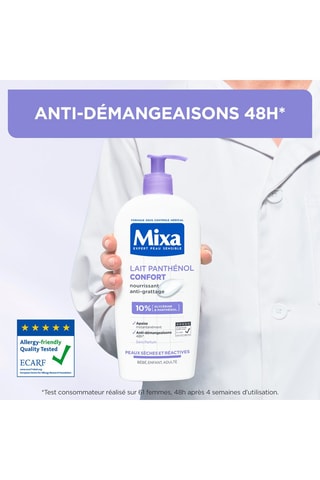 Lait nourrissant anti-grattage Panthénol Confort - Peaux sensibles - 250 ml