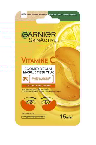 Masque tissu yeux Vitamine C Booster d'éclat - 5 g