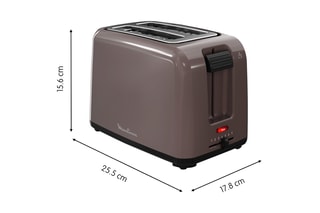 Broodrooster Rio - 800 W - 2 sleuven - Bruin