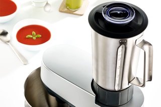 Roestvrijstalen Maatkom Blender 1,5 l - Geschikt voor de producten van Kitchen Machine - Masterchef Gourmet - Zwart