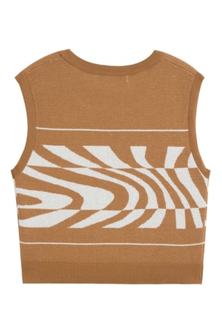 Pull - Camel et blanc