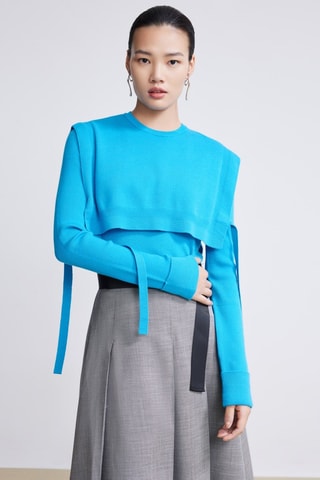 Pull en laine - Bleu