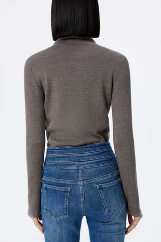 Pull en laine Marron chiné
